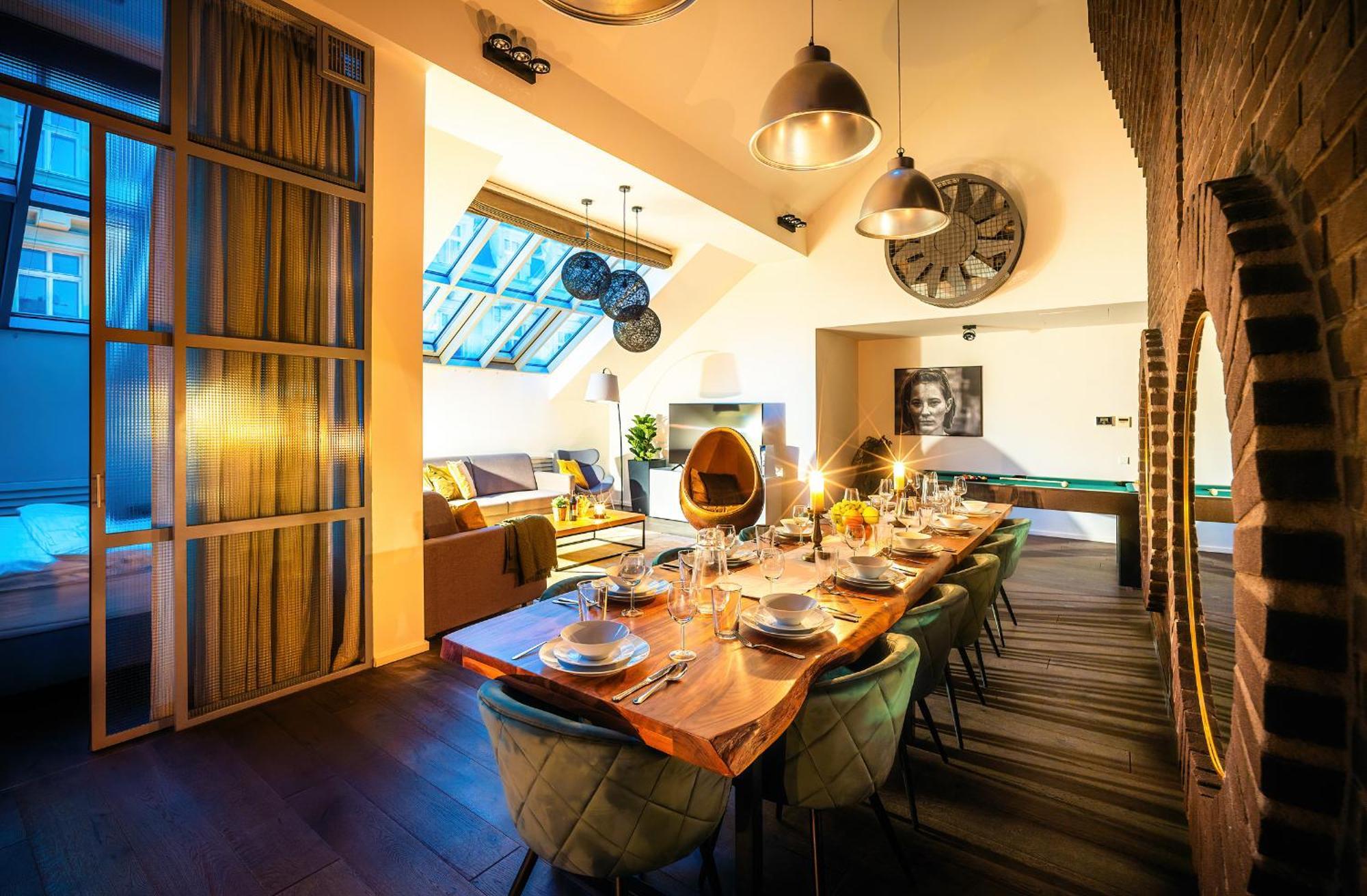 5br+2bath Old Town Loft Luxe Brickhouse, A/c Apartmán Praha